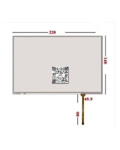 10.1 Inch 4 Wire Resistance Screen 228mm x 148mm IPS LCD HSD101PWW1 B101EW05 V.1