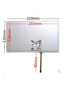 9 Inch 4 Wire Resistive Touch Screen 210mm x 126mm HSD090IDW GPS Vehicle Mounted Navigation Handwritten Touch