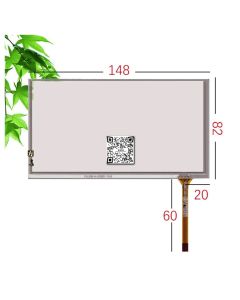 6.1 Inch 4 Wire Resistive Touch Screen YH-294 A-XS061-10-8 148mm x 82mm Bottom Right