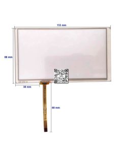 6.2 Inch 4 Wire Resistive Touch Screen 155mm x 88mm Bottom Left For ZCR-2791-6