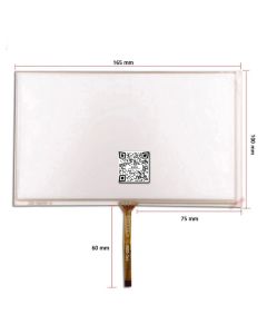 7 Inch 4 Wire Resistive Touch Bottom Centre 165mm x 100mm ZCR-2567R1