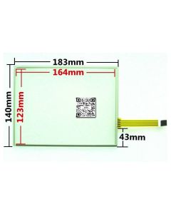 8 Inch 4 wire Resistance Touch Screen 183mm x 141mm AT080TN52V.1 Single Chip