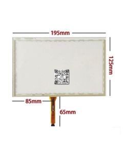 8 Inch 5 Wire Resistance Touch Screen 195mm x 125mm