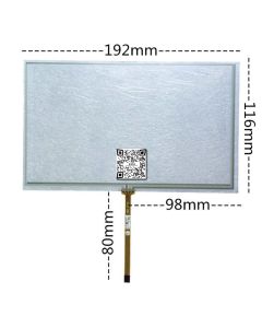 8 Inch 4 Wire Resistance Touch Screen 192mm x 117mm GPS Navigation DVD Point Reading Machine 
