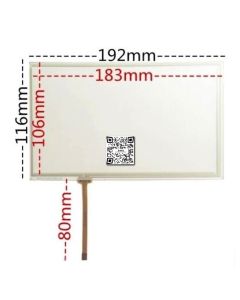 8 Inch Resistive Touch Screen 192mm X 116mm Is Used For DVD GPS Navigations