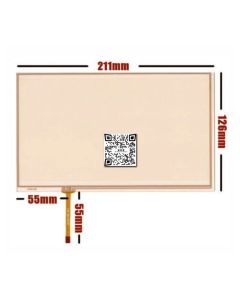 9 Inch 4 Wire Resistive Touch 211mm X 126mm For HSD090IDW1 AT090TN1012 Digitizer Pane Size 
