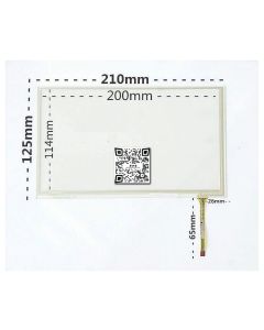 9 Inch 4 Wire 211mm X 126mm Resistive Handwriting Touch Screen